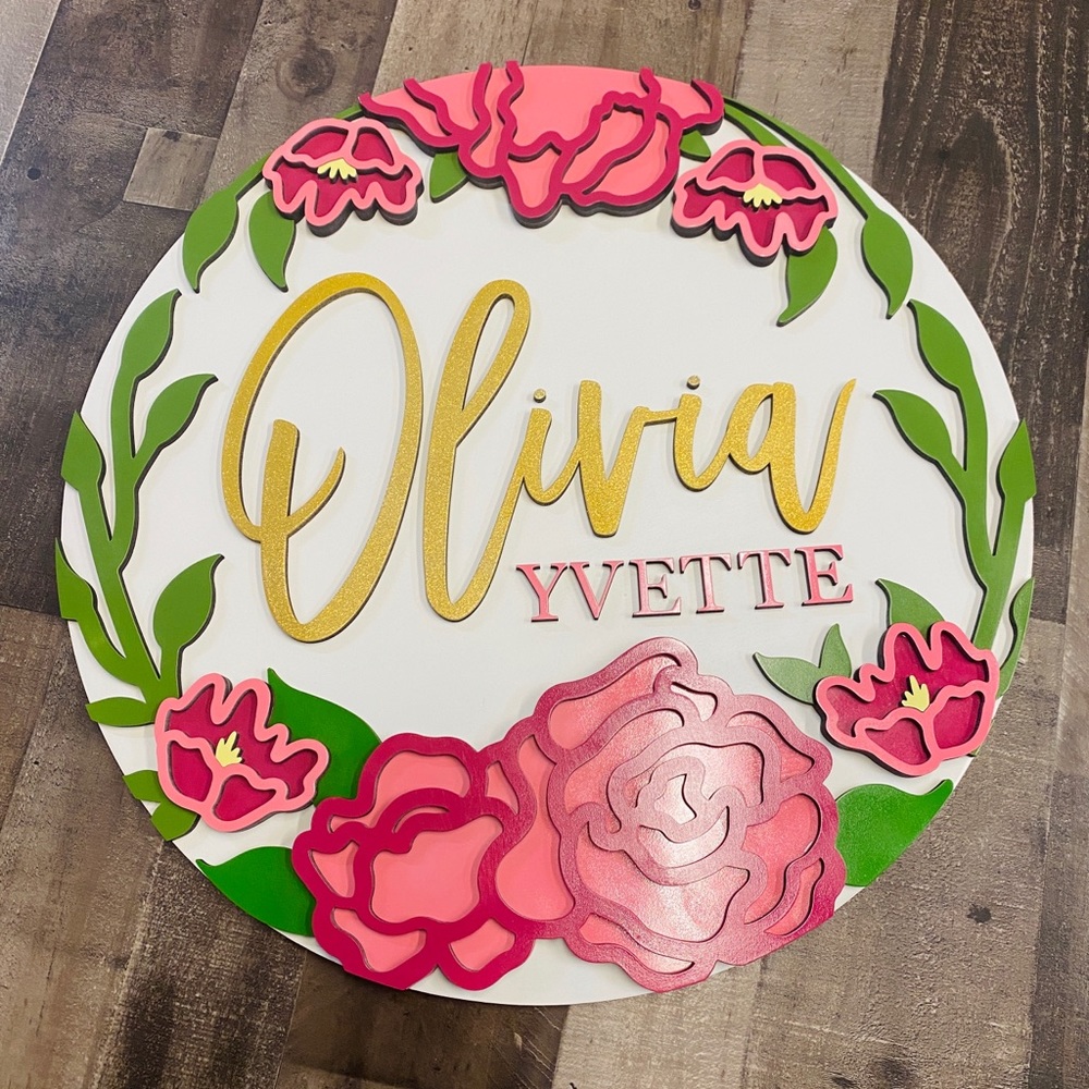 Custom Nursery Sign